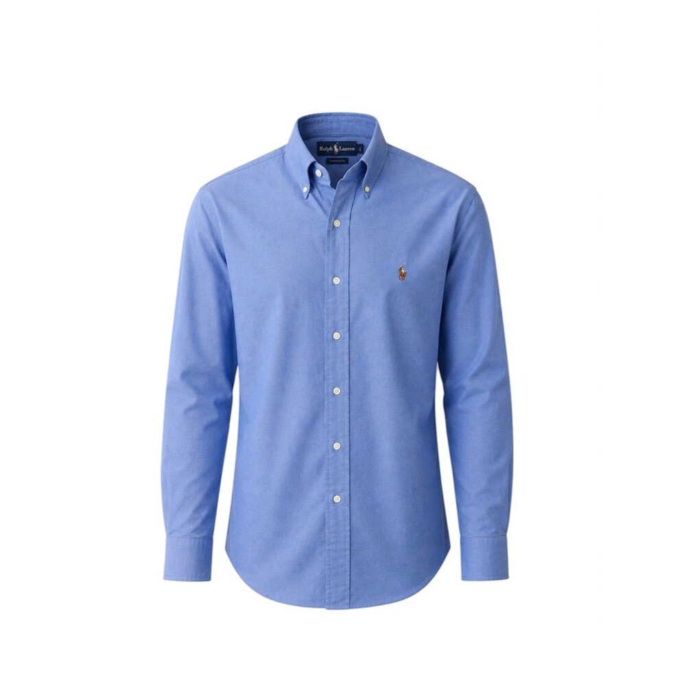 Ralph Lauren Yarmouth Oxford Shirt Mens 15 1/2 - 33 Blue Cotton Button Down